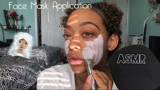 ASMR  Face Mask Application 🧖🏽‍♀️ [upl. by Kazim]