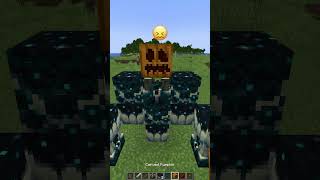 Powering Mutant Warden vs Cool Emoji Reaction shorts meme minecraft [upl. by Appolonia]