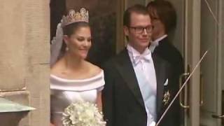 Schwedische Königliche Hochzeit von Kronprinzessin Victoria und Daniel Der Kussthe kiss [upl. by Kaspar16]