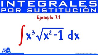 Integración por sustitución  Ejemplo 71 Raíz [upl. by Sperry]