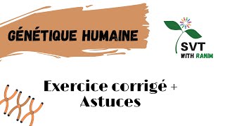 Génétique Humaine  Exercice corrigé  Astuces  Bac Tunisie [upl. by Anihpled451]