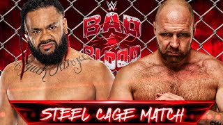 WWE 2K24  Jacob Fatu Vs Jon Moxley  Steel Cage Match  WWE Bad Blood [upl. by Bast]