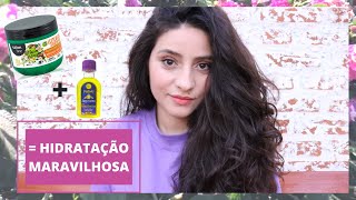 HIDRATAÇÃO SIMPLES E POTENTE PARA CABELO ONDULADO 2a 2b 2c  ADEUS FRIZZ [upl. by Ajup199]