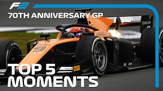 Top 5 Formula 2 Moments  70th Anniversary Grand Prix 2020 [upl. by Larrad704]