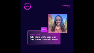 PyCon PT 24  Reflections on My Year as an Open Source Intern at Pydantic [upl. by Onilatac]