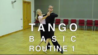 How to Dance Tango  Basic Routine 1 [upl. by Kingsbury728]