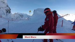 Skiing Les Grands Montets in Argentiere French Alps [upl. by Aida]