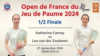 REAL TENNIS  Open de France 2024  12 Finale  Katherine Carney vs Lea van der Zwalmen [upl. by Raffarty370]