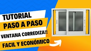 Acompañame si deseas aprender como armar banderola fija con su ventana Corrediza [upl. by Elocim]