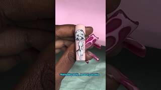 Detailed hand painted nail art💅💅 nailfies nailartideas nails naildesigns nailtech [upl. by Ahsiken598]