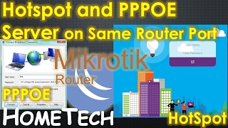 MikroTik hotspot and PPPOE server config on same interface port [upl. by Perni]