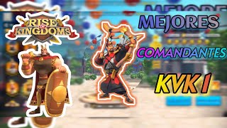 MEJORES COMANDANTES DE ARQUERIA PARA KVK1 RISE OF KINGDOMS Español [upl. by Karole178]