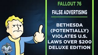 Bethesda Engages in False Advertising with 200 Fallout 76 Power Armor Edition [upl. by Olnek]