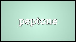 Peptone Meaning [upl. by Amil55]