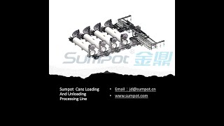 SUMPOT Retort Canning lineCans loading and unloading lineCans Loader and unloader processing line [upl. by Nauht574]