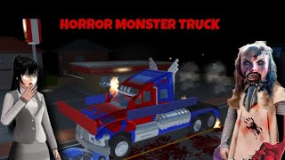 Theres a Horror Haunted Monster Truck In secret Place 😱  Sakura school simulator horror drama [upl. by Henning]