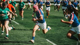 Festival des Six Nations  France moins 18 ans féminin bat lIrlande 2415 [upl. by Koball797]