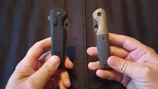 discussing and comparing the Kansept Warrior and the SOG Vision XR LTE foldingknives edcknife [upl. by Kerge]