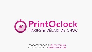 PrintOclock imprimerie en ligne  impression signalétique numérique et offset [upl. by Trebreh]