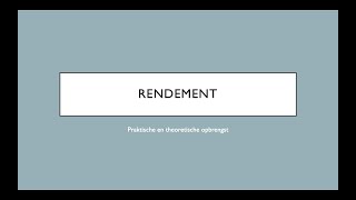 Rendement [upl. by Ear]