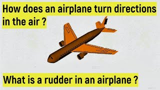 What is a rudder   Rudder in airplanes  Primary control surface in an airplane  Aerospace series [upl. by Hasty]