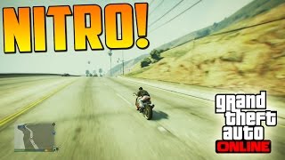 NITRO MOTO CON NITRO  Gameplay GTA 5 Online Atracos a Bancos PS4 [upl. by Arevle]