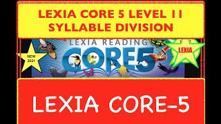 Lexia core 5 level 11 Syllable divisions  Finding LE Syllable Fast find Super sort Reading writing [upl. by Letizia]