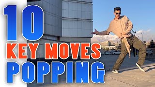 10 KEY POPPING BASIC MOVES  Poppingtutorial  Alireza sonic [upl. by Britney634]