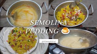 Semolina Pudding 🍮  Suji Ka Halwa  Semolina Halwa [upl. by Setiram]