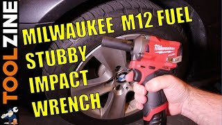 Milwaukee M12 Fuel Stubby Impact Wrench and Battery Test with 20 40 60 [upl. by Aehtorod306]