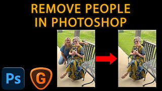 How to remove people from photos and upscale Photoshop  Gigapixel AI [upl. by Margarethe845]