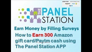 How to Earn Amazon gift card using The Panel Station APP  TPS review in Tamil [upl. by Shue]