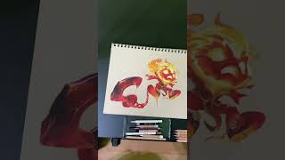 Infernal Amumu drawing draw lolart prismacolor artwork carandache prismacolorpremier art [upl. by Ferris]