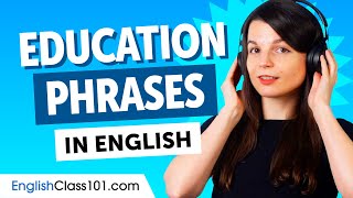 Learn How to Talk About Your Education in English [upl. by Kcirdot]