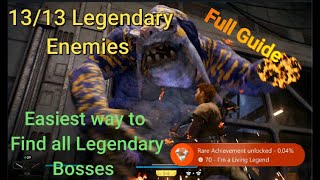 Star Wars Jedi Survivor  All Legendary Enemies Complete Guide [upl. by Hi]