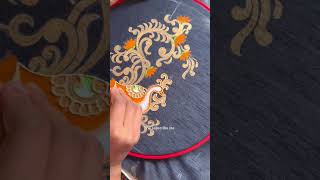 DIY thanjavur painting idea for beginners shortsfeed shorts fabricpainting ytviral clothpaint [upl. by Ilohcin354]