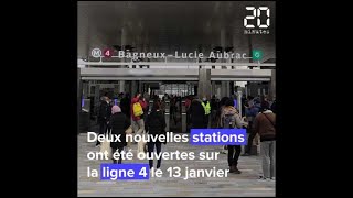 Paris On vous fait visiter les deux nouvelles stations ouvertes sur la ligne 4 [upl. by Mindi781]