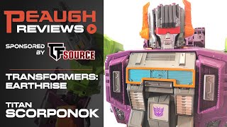 Video Review Transformers Earthrise  Titan Class SCORPONOK [upl. by Andrien]