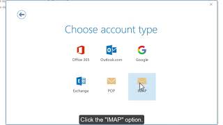 How to configure an IMAP email account in Outlook 2016 [upl. by Ajaj235]