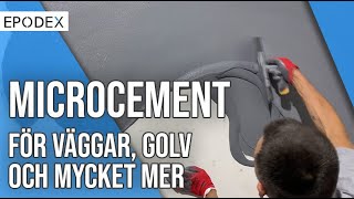 Microcement för väggar golv och mycket mer [upl. by Anomar229]