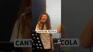 CANTO DA PICCOLA 🎤 lenoire artigli artista [upl. by Nomyar]