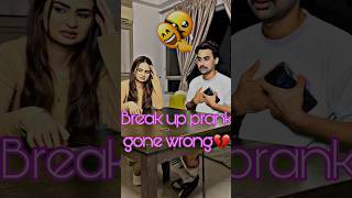 Break up prank gone wrong😰  break up  prank [upl. by Ahtnamys632]