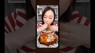 Chinese Food eating challenge 🤗food testy eating chicken shorts [upl. by Aisitel783]