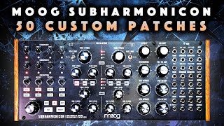 Moog Subharmonicon 50 PresetsPatches Demo No Talking [upl. by Aeslehc]