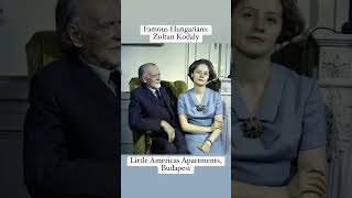 Famous Hungarians Zoltan Kodaly travel littleamericas budapest apartment tourist airbnb [upl. by Tolmach]