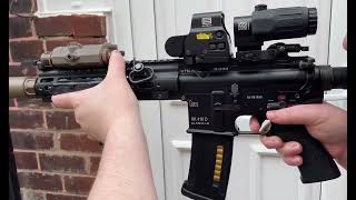 Tokyo Marui HK416D next gen recoil shock airsoft [upl. by Esiom708]