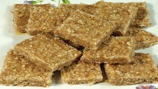 Gur Ki Barfi Recipe By Saima Niazi I Til Ki Barfi Recipe l Dry Fruit Barfi Recipe l Sweets Recipe [upl. by Ahsienal394]