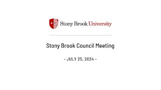 Stony Brook Council Meeting  July 2024 [upl. by Lorens]