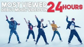 MOST VIEWED KPOP GROUPS DEBUT MUSIC VIDEOS IN 24 HOURS [upl. by Gillman]