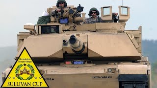 M1A2 Abrams tanks at the 2016 Sullivan Cup best tank crew competition in the USA [upl. by Haerdna]